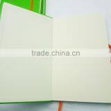 Green Leather With Orange Elastic Band Customized Design Your Own Notebook thumbnail-4