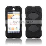 Rugged Rubber Protective Case for IPod Touch 5 Touch 6 With Clips