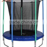 6ft single bungee jumping trampoline bed with safety enclosure for sale