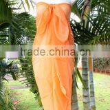 Sheer Pareo Solid Color Sarong Chiffon Material 100*180cm Pareo Sarong thumbnail-2
