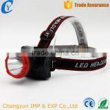 Hot Sell 1W Solid Mode Plastic LED Flashlight Rechargeable Headlamp