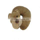 Brown Bear Shaped Plush Neck Pillow