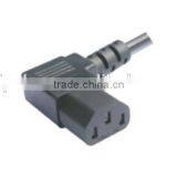 US Standard 10A 125V C13 Molded Angled Connector thumbnail-1