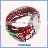 Wholesale Hot Sale Multilayer Brazilian Style Leather Magnetic Clasp Bracelets FHB-004B