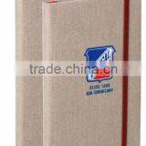 2011 New Style Woven Cover Notebook With Elastic Closure