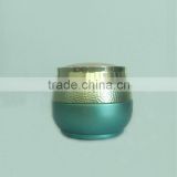 30ml-50ml solid green cosmetic glass jar for face cream