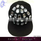 2013 hip hop hats with glass and diamond free size for adult