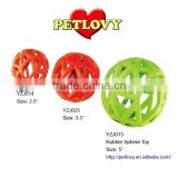 PROMOTIONAL 2.8" RUBBER SPHERE TOY RUBBER TOY DOG TOY