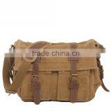 Euro Style Vintage Washed Canvas Camera Bag Black Camera Messenger Bag thumbnail-3