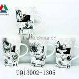 340cc Drawing Bone China Hotel Dinnerware Food Safe in Korea Style thumbnail-4