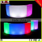Rechargeable Illuminated Hotel Club Plastic LED Lighted Bar Counter