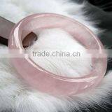 58-60mm Inside Diameter Rose Quartz Jewelry Gemstone Bangles thumbnail-1