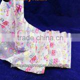 100% Nylon Christmas Word Printed Organza Fabric for Decoration
