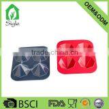 unique diamond shape silicone ice cube tray silicone jello mold