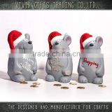 wholesale ceramic mouse shape custom made kids coin bank