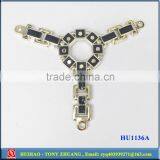 Red Color TPU Rhinestone Shoe Chains Ornament HU1136C thumbnail-2