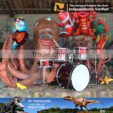 MY Dino-C071 Animatronic Music Band Fiberglass Cartoon Character thumbnail-1