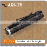Portable Classic Mini Flashlight With Clip Led Torch With Led Battery Light