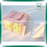 Custom Design Square Cheese Cake Paper Box With Handle