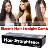 Automatic LCD Temperature Control Paddle Brush Hair Straightener thumbnail-1