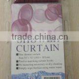 Orange Hookless Shower Curtain thumbnail-1