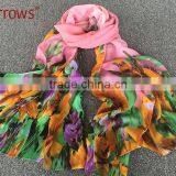 New Long Chiffon Lady Women's Scarf Wraps Shawl Stole Soft Scarves Royal Blue thumbnail-3