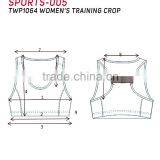 SPIDERSPORTS Sublimation Custom Fitness Wear Lady Sports Crop Top thumbnail-4