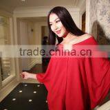 Women Knitting Cashmere Cardigan,poncho With Buttons thumbnail-1