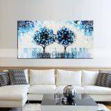 Hot Selling New Designs Modern Abstract Blue Tree Canvas Painting thumbnail-1