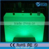 New Fashion Design Plastic Illuminated Rechargeable Bar Furniture Table,mini Led Electronic Counter