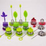 Mini Food Grade Silicone Steel Tea Strainer Teaspoon Infuser thumbnail-2