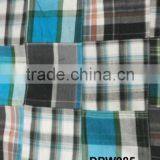 Madras Check Patchwork Handmade Pure Fabrics For Cushion Cover thumbnail-1