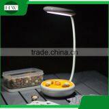 Plastic Portable Round Foldable Folding Eye Protection Usb Rechargeable Dimmable Led Study Reading Desk Table Night Light Lamp thumbnail-2