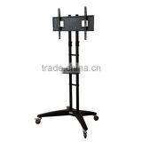 LCD LED TV Stand With Universal Mounting System Metal TV Stand With Wheels thumbnail-2