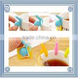 Tea Bag Holder,5pcs Cute Snail Shape Silicone Tea Bag Holder Cup Mug Candy Colors Gift Set thumbnail-2