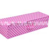 Underbed Storage Box, Pink Background and White Dots thumbnail-1