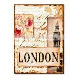 Metal Tin Sign Home Decorative Tin Plate London Design Metal Plaque