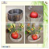 Burning Colored Round Wood Food Warming Tray thumbnail-6