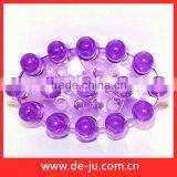Wholesale Cheap Purple Transparent Small Balls Oval Plastic Head Massger thumbnail-1