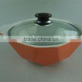 AB Grade Wholesale Stock Glazed Ceramic Casserole With Glass Lid,soup&stock Pot thumbnail-5