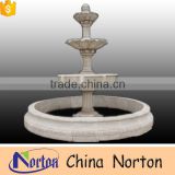 Natural white marble school decor large outdoor water fountains NTMF-SA064L