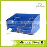 DIY Wooden Desk Organier Small Objests Cosmetics Storage Box thumbnail-2