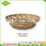 China Wholesale Price Handmade Wicker Bread Tray Fruit Basket thumbnail-2