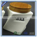 Porcelain Ceramic Storage Jar With Lid thumbnail-4