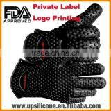 Hot Selling FDA Standard Heat Resistant Oven Mitts Silicone thumbnail-1