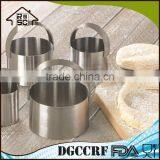 Set of 4 Stainless Steel Round Cookie & Biscuit Cutters thumbnail-1