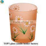 Green Flower Cheap Candle Holders With Diamonds thumbnail-5