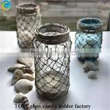 Beach Candle Holders Sea Glass Mason Jar Light thumbnail-1