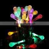Solar Recharged LED Outdoor Multi-color Water Drop Fairy Lights thumbnail-4