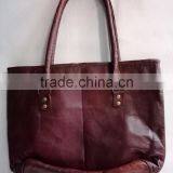 High Quality Classic Design Handmade Vintage Pure Goat Leather Women Handbag thumbnail-2